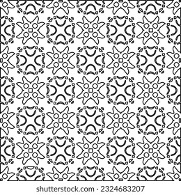 Black and white pattern with abstract shapes. Abstract background. Patterns of the lines.