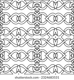 Schwarz-Weiß-Muster mit abstrakten Formen. Abstrakter Hintergrund. Muster der Linien.