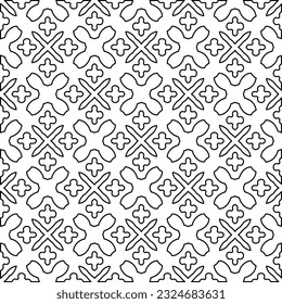 Black and white pattern with abstract shapes. Abstract background. Patterns of the lines.