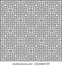Black and white pattern with abstract shapes. Abstract background. Patterns of the lines.