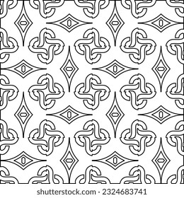 Black and white pattern with abstract shapes. Abstract background. Patterns of the lines.