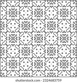 Black and white pattern with abstract shapes. Abstract background. Patterns of the lines.