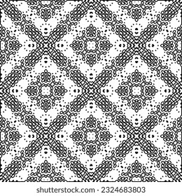 Black and white pattern with abstract shapes. Abstract background. Patterns of the lines.