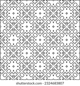 Patrón blanco y negro con formas abstractas. Antecedentes abstractos. Patrones de las líneas.