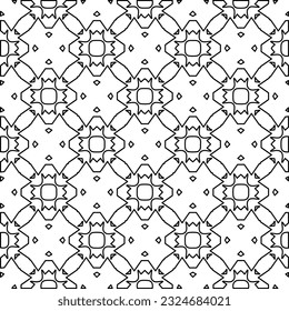 Black and white pattern with abstract shapes. Abstract background. Patterns of the lines.