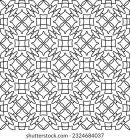 Patrón blanco y negro con formas abstractas. Antecedentes abstractos. Patrones de las líneas.