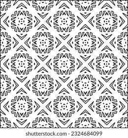 Patrón blanco y negro con formas abstractas. Antecedentes abstractos. Patrones de las líneas.