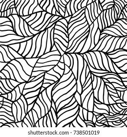 Vector Seamless Pattern Monochrome Graphic Design Stock Vector (Royalty ...