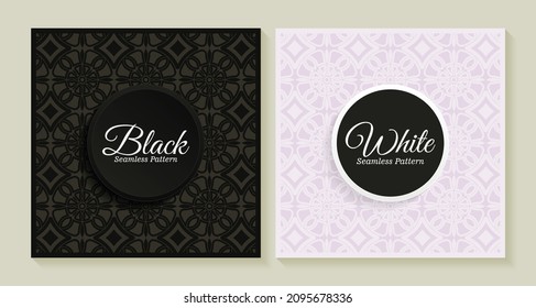 black and white pattern background