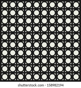 Black and white pattern background vector
