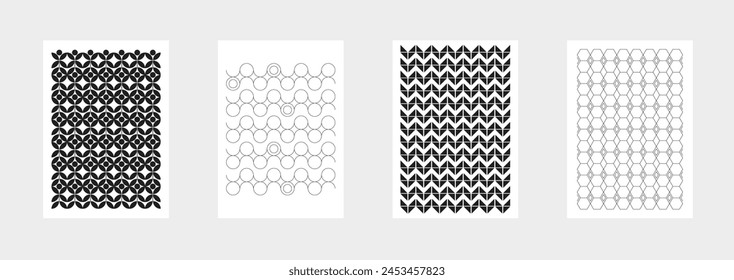 Black and white pattern backgrounds