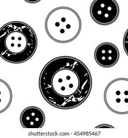 Black and white pattern with buttons