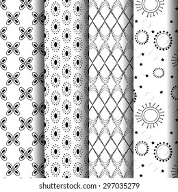 Black and white pattern can be used indefinitely.