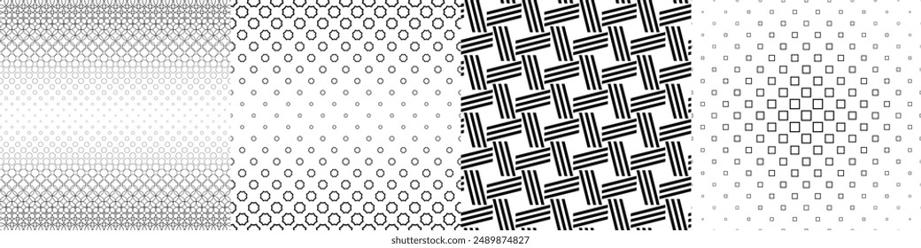 Schwarzweißmuster-Kollektion