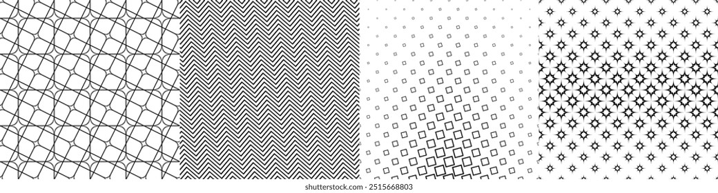 Black and white pattern collection