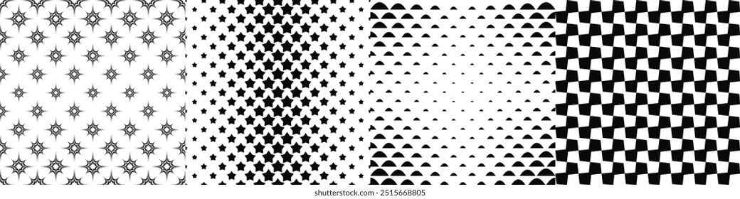 Black and white pattern collection