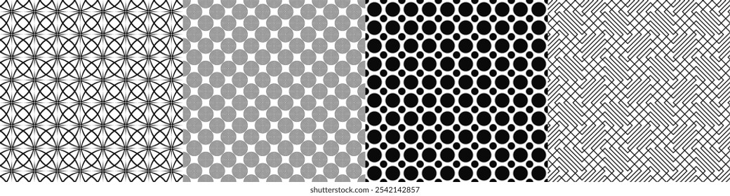 Black and white pattern collection