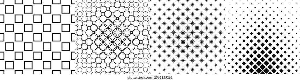 Black and white pattern collection