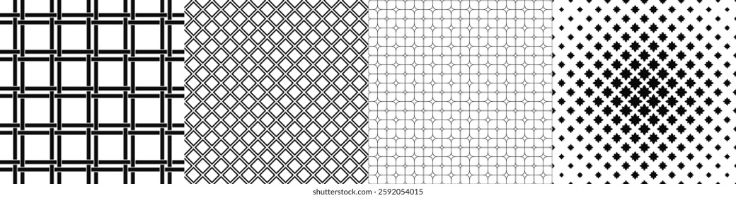 Black and white pattern collection