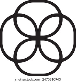 Schwarz-Weiß Muster Kreuz Kreis Liebe Logo Warnung .