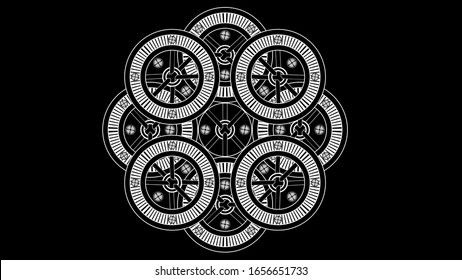 Black and White Pattern Design
