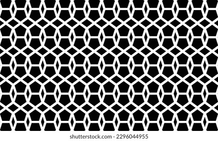 Black and white pattern design for any fabrics texture needs. Geometrical seamless design.