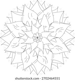 Diseño de patrón blanco y negro para ilustración