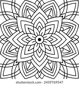 black and white pattern design ,mandala design