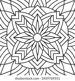 black and white pattern design ,mandala design