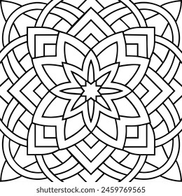 black and white pattern design ,mandala design