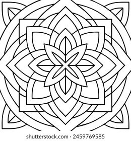 diseño en blanco y negro, diseño mandala