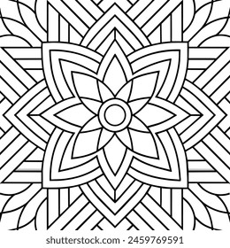 black and white pattern design ,mandala design