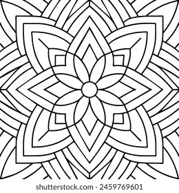 black and white pattern design ,mandala design