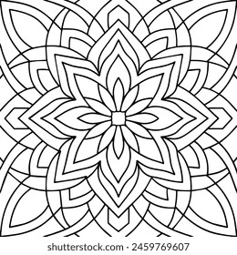 black and white pattern design ,mandala design