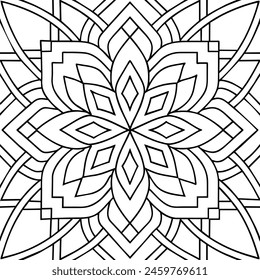 black and white pattern design ,mandala design