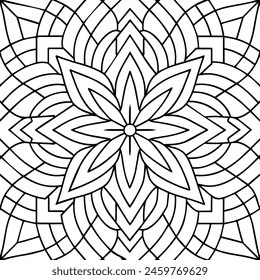 black and white pattern design ,mandala design