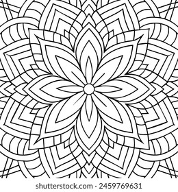 black and white pattern design ,mandala design