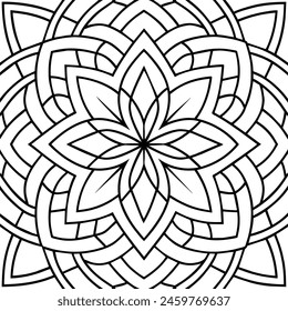 black and white pattern design ,mandala design