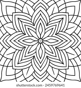 black and white pattern design ,mandala design