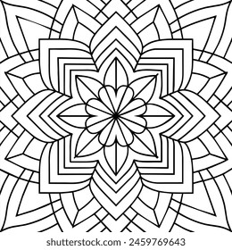black and white pattern design ,mandala design