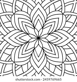 black and white pattern design ,mandala design