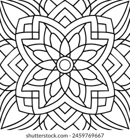 black and white pattern design ,mandala design