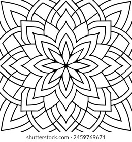 black and white pattern design ,mandala design