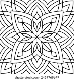 black and white pattern design ,mandala design
