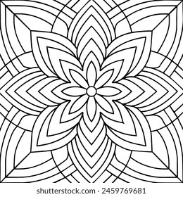 black and white pattern design ,mandala design