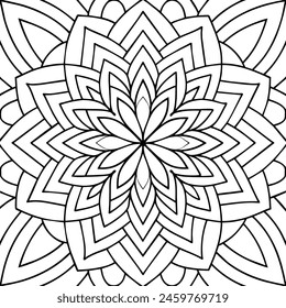 black and white pattern design ,mandala design