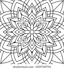 black and white pattern design ,mandala design