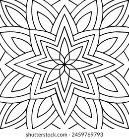 black and white pattern design ,mandala design