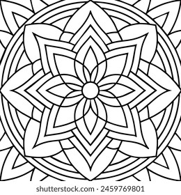 black and white pattern design ,mandala design