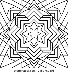 black and white pattern design ,mandala design